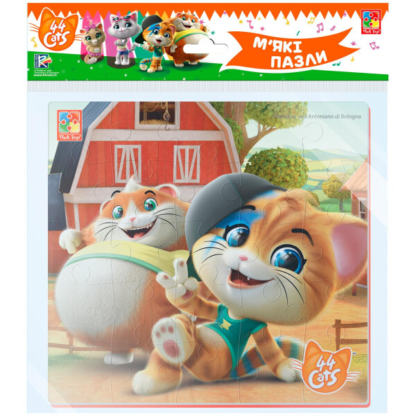 

Мягкие пазлы Vladi Toys 44 кота на ферме (VT1111-05)