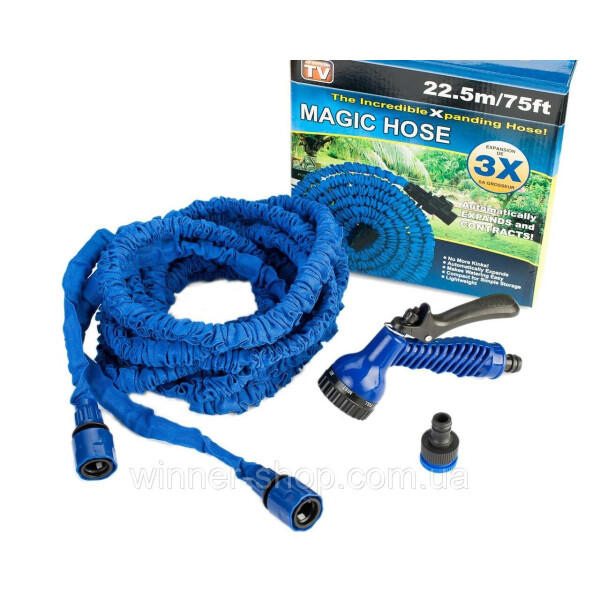 

Садовый шланг для полива Magic Hose 22,5 м Распылитель в подарок