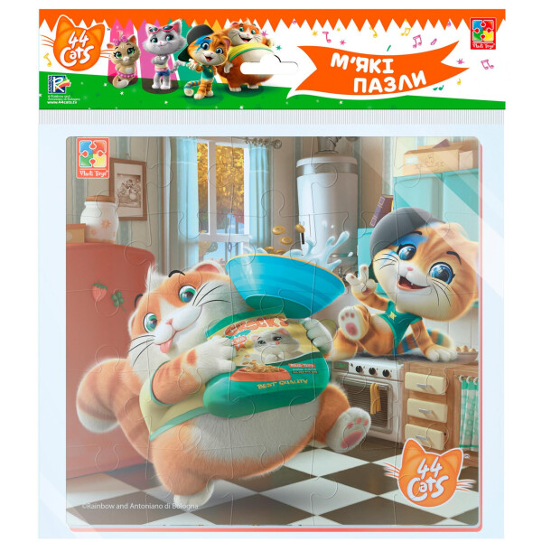 

Мягкие пазлы Vladi Toys 44 кота возле дома (VT1111-03)