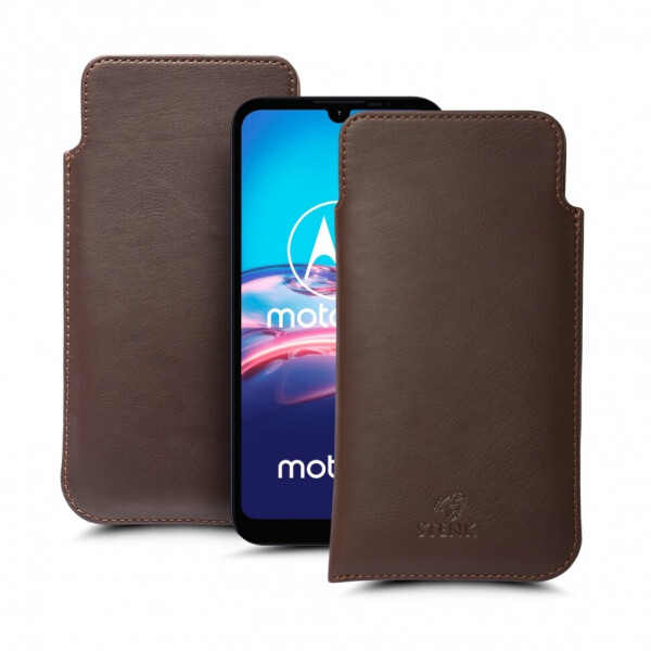 

Футляр Stenk Elegance для Motorola Moto E6s Коричневый