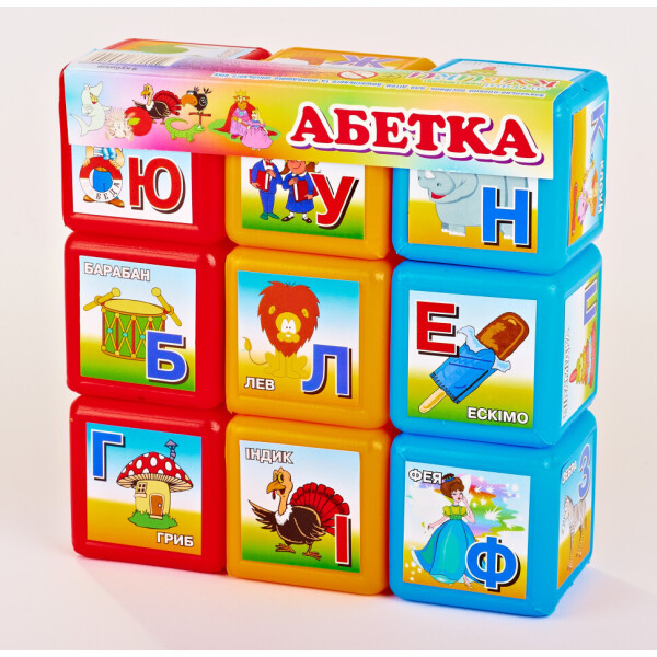 

Кубики Абетка 9 шт. 06041
