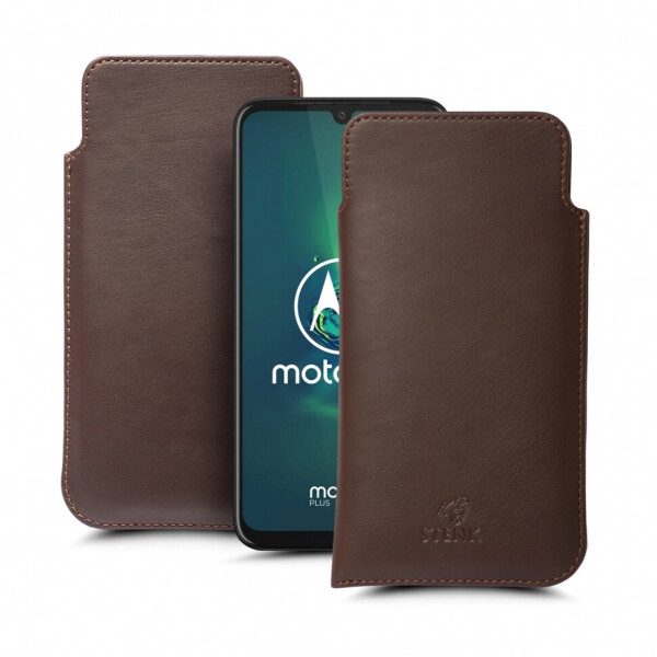 

Футляр Stenk Elegance для Motorola Moto G8 Plus Коричневый