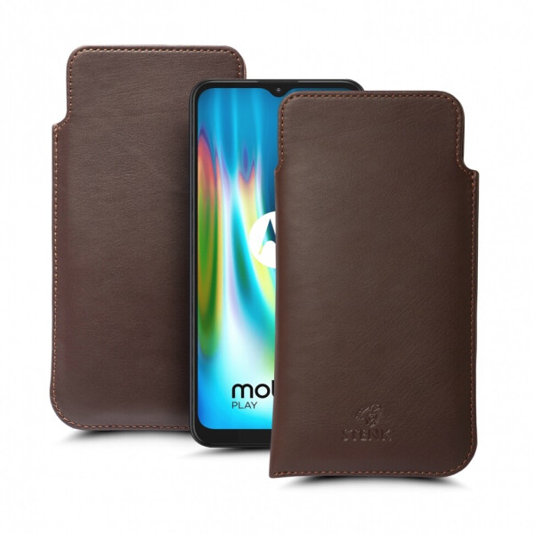 

Футляр Stenk Elegance для Motorola Moto G9 Play Коричневый