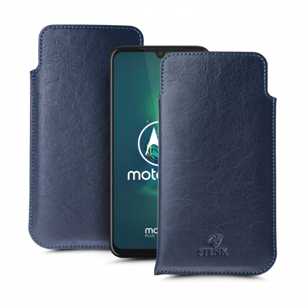

Футляр Stenk Elegance для Motorola Moto G8 Plus Синий