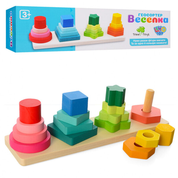 

Деревянная игрушка Геометрика MD 1216