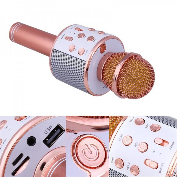 

Караоке микрофон WS-858 (WS-858(RoseGold))