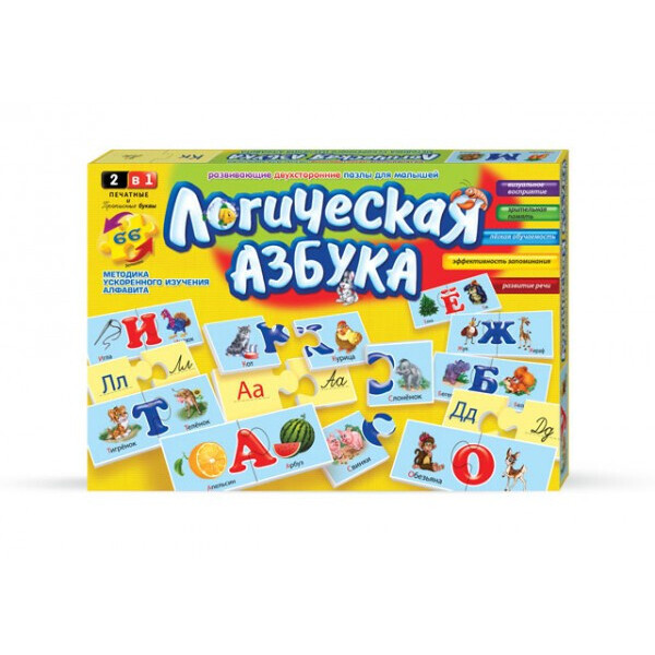 

Развивающие пазлы Логическая азбука 2620DT