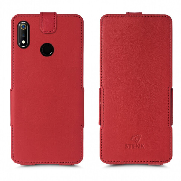

Чехол флип Stenk Prime для Realme 3 Красный