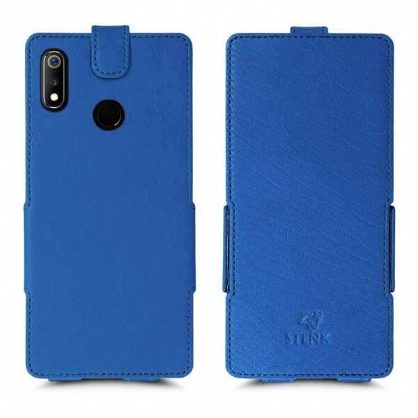 

Чехол флип Stenk Prime для Realme 3 Ярко-синий
