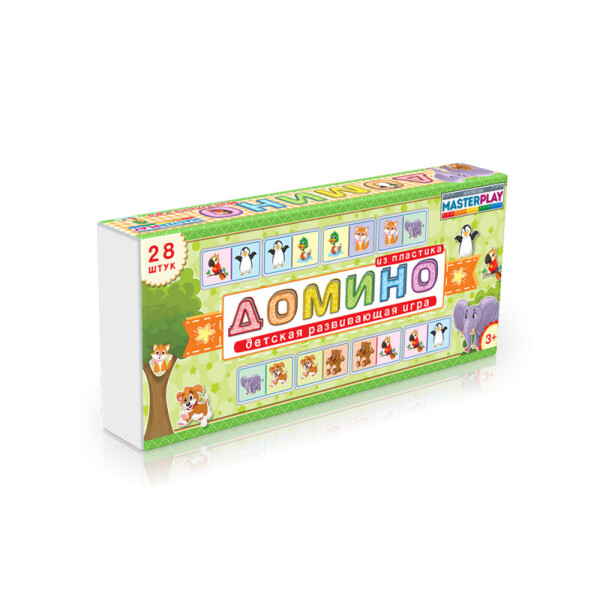 

Детская игра домино Зверюшки 1-093