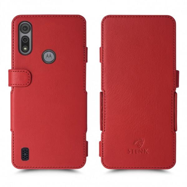 

Чехол книжка Stenk Prime для Motorola Moto E6s Красный