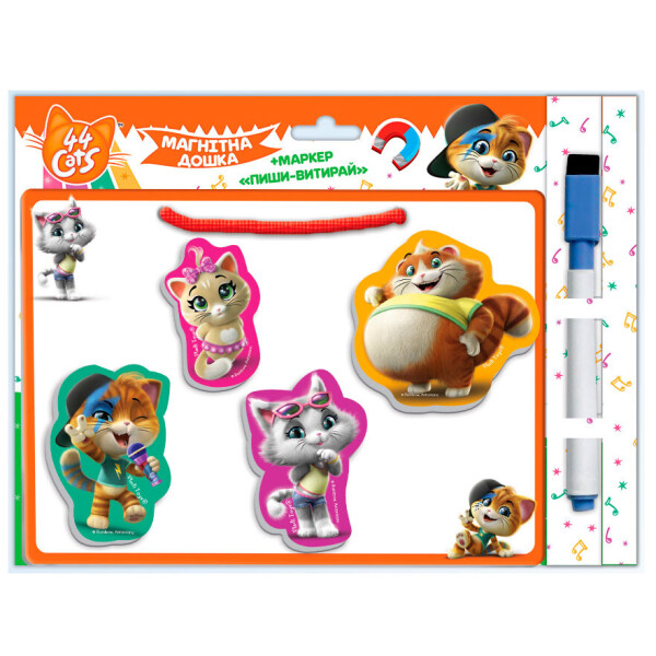 

Магнитная доска с маркером Vladi Toys ТМ Влади Тойс Пиши-стирай 44 Кота (VT3601-09)