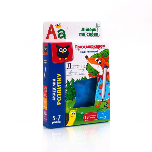 

Игра с маркером Пиши и вытирай VT5010 (Буквы и слова VT5010-13 (укр))