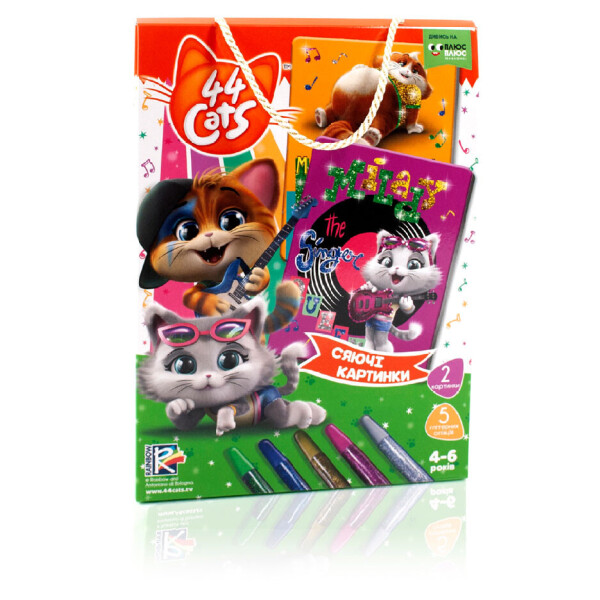 

Набор для творчества Vladi Toys Влади Тойс 44 Кота Сияющие картинки (VT4422-02)