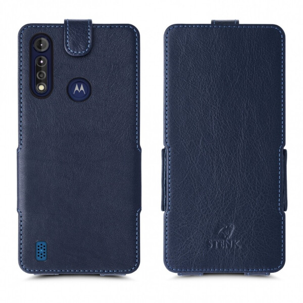 

Чехол флип Stenk Prime для Motorola Moto G8 Power Lite Синий