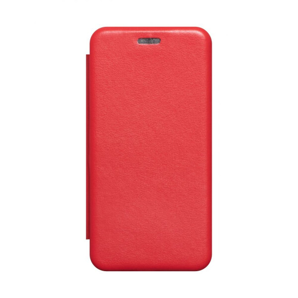 

Чехол-книжка кожа для Samsung A41 Кожзам, Красный / Бежевый / Черный