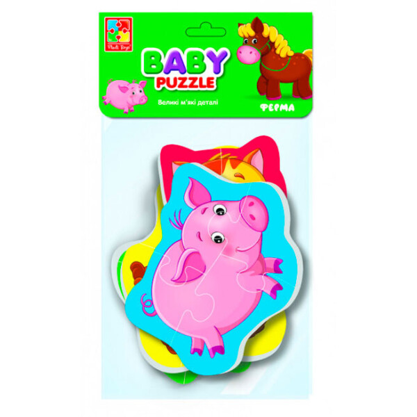 

Бэби пазлы Vladi Toys Ферма укр (VT1106-87)
