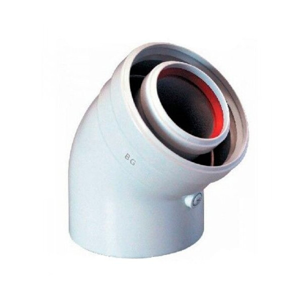 

Коаксиальный отвод 45° Bosch AZB 608/1, Ø80/125 (7719002767)