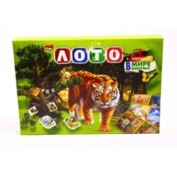 

Детское лото в картинках В мире животных DTL40Ж (DTL40G)
