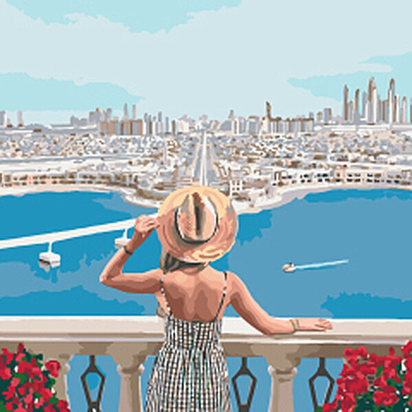 

Картина по номерам. Люди Наполнена мечтами 40*40см KHO4529