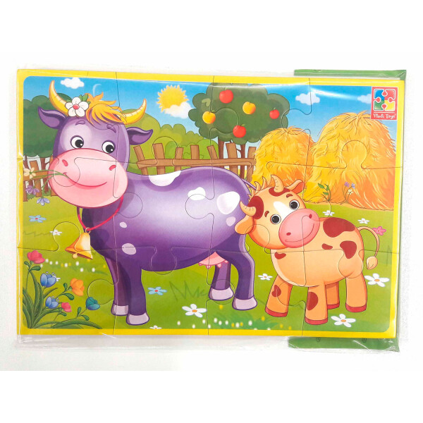 

Мягкие пазлы Vladi Toys Животные фермы 12 деталей (VT1103-44)