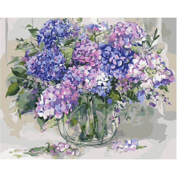 

Картина по номерам. Цветы, Фрукты. Шикарная гортензия 240*50см * KHO2938