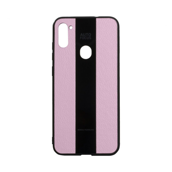 

Чехол для Samsung A11 / M11 Розовый / Белый / Серый