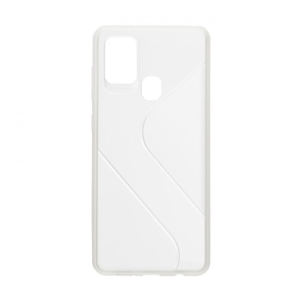 

Чехол для Samsung A21s Силикон, Белый / Коричневый
