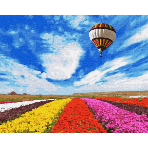 

Картина по номерам. Rainbow Art Полёт над тюльпанами GX34021-RA