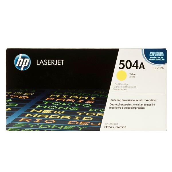 

Картридж HP 504A yellow CE252A для принтера LJ CP3525dn, CP3525n, CM3530