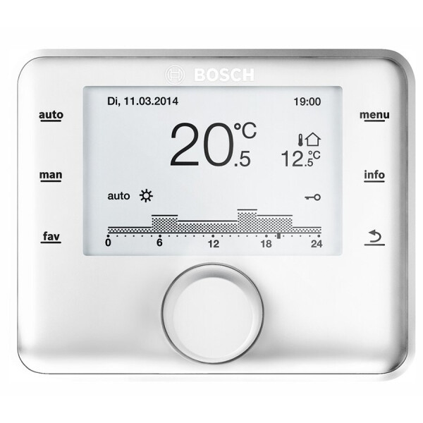 

Погодозависимый регулятор Bosch CW400 для 4 отопительных контуров (7738111077)