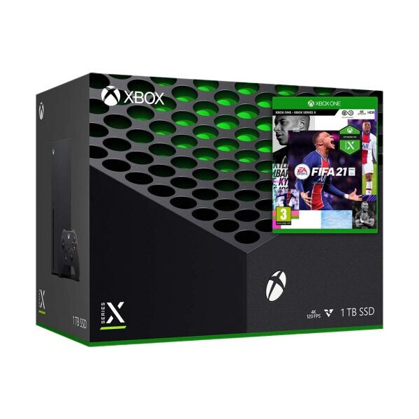 Акція на Microsoft Xbox Series X 1Tb + FIFA 21 (русская версия) від Allo UA