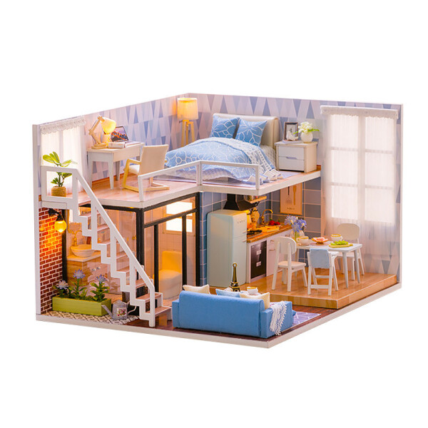 

Кукольный дом конструктор DIY Cute Room L-023 Таунхаус 3D Румбокс