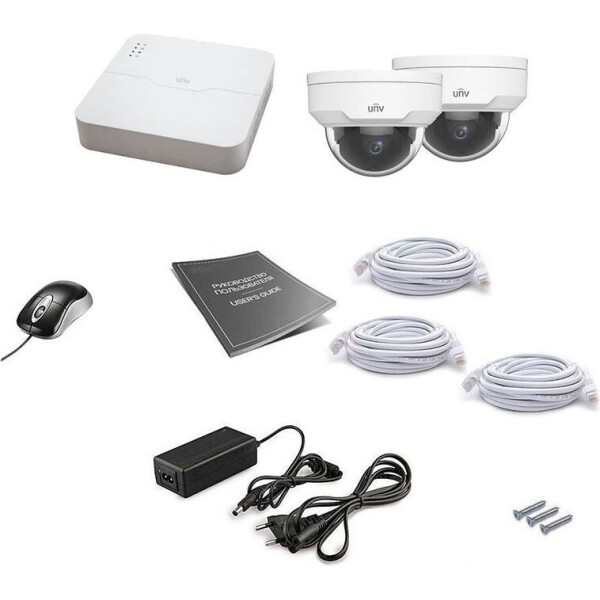 

Комплект IP видеонаблюдения Uniview 2DOME 4MEGA