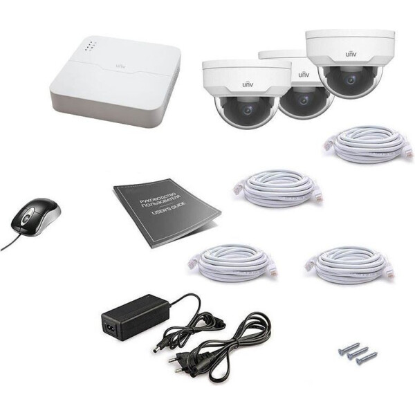 

Комплект IP видеонаблюдения Uniview 3DOME 2MEGA