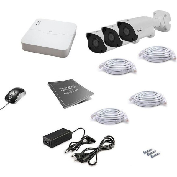 

Комплект IP видеонаблюдения Uniview 3OUT 4MEGA