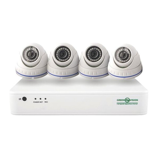 

Комплект видеонаблюдения Green Vision GV-IP-K-S30/04 1080P