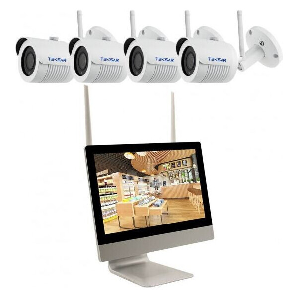 

Комплект видеонаблюдения Tecsar Wi-Fi IP 4OUT 2MEGA