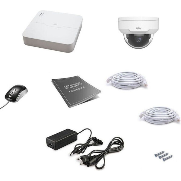 

Комплект видеонаблюдения Uniview IP 1DOME 4MEGA