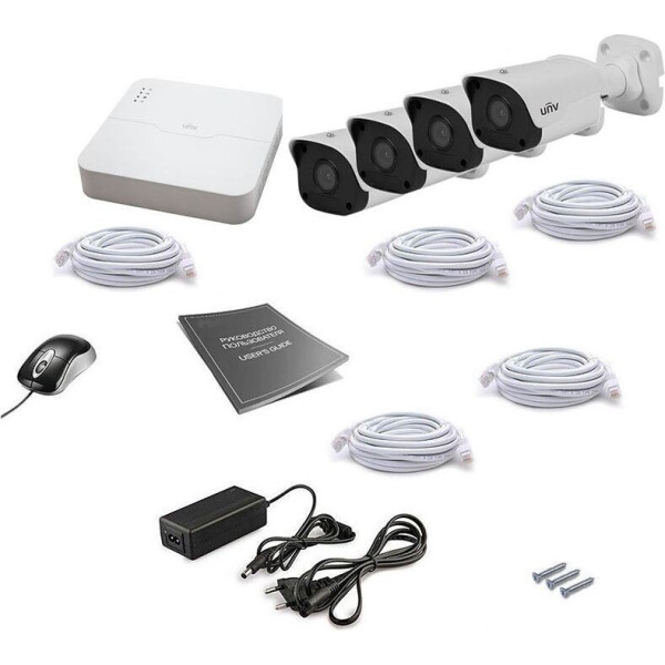 

Комплект видеонаблюдения Uniview IP 4OUT 4MEGA
