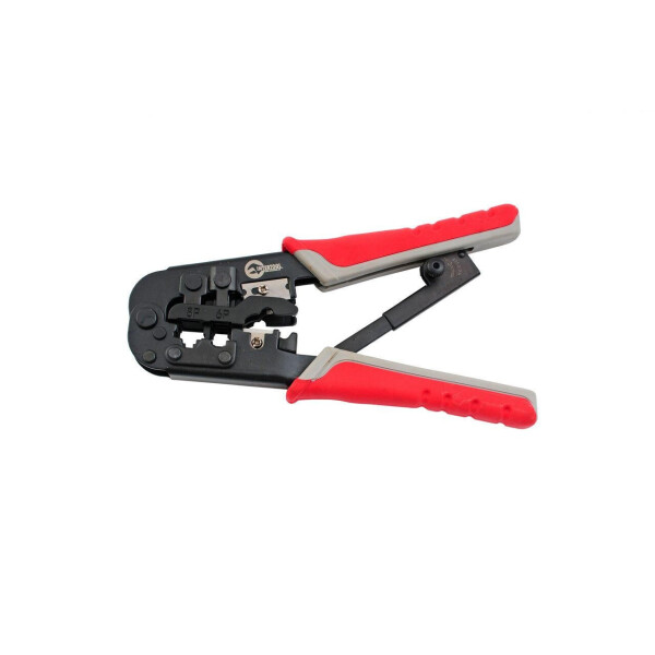 

Клещи для опрессовки штекеров Intertool - RJ11 (4P), RJ12 (6P), RJ45 (8P)