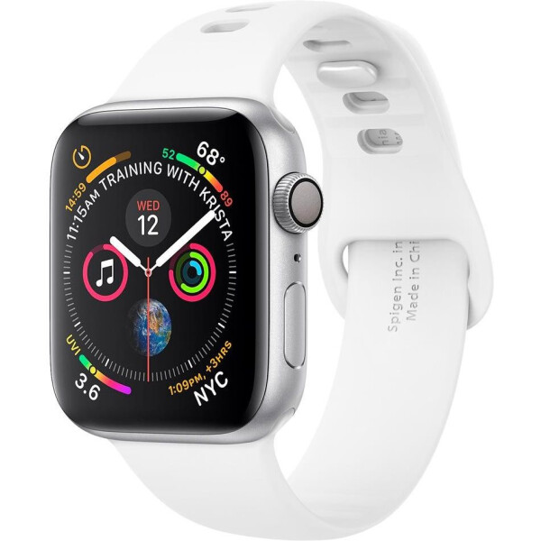 

Силиконовый ремешок Spigen Air Fit White для Apple Watch 44mm Series 5/4/3/2/1