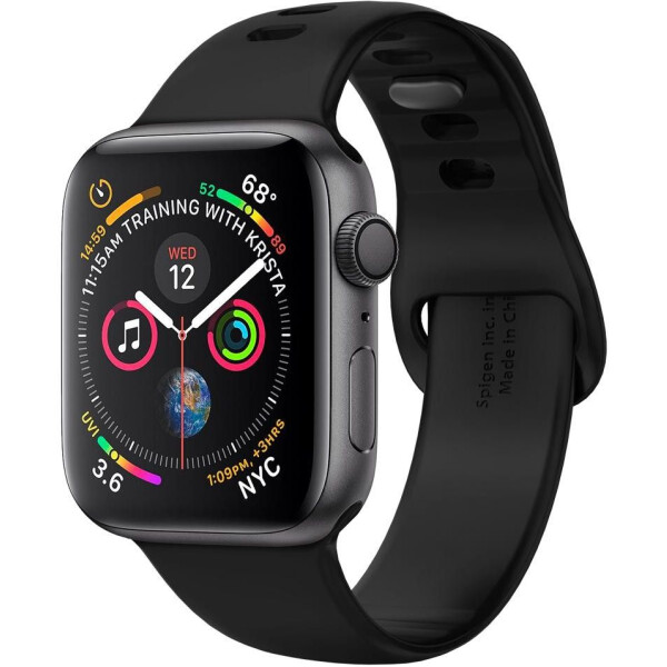 

Силиконовый ремешок Spigen Air Fit Black для Apple Watch 44mm Series 5/4/3/2/1