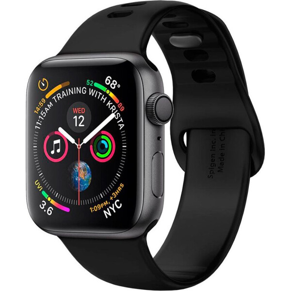 

Силиконовый ремешок Spigen Air Fit Black для Apple Watch 40mm Series 5/4/3/2/1