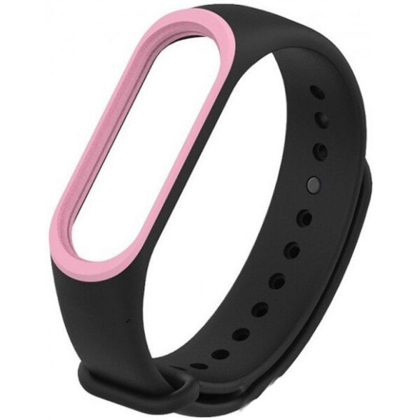 

Ремешок для фитнес-браслета Xiaomi Mi Band 3 / 4 (Черный / Розовый) (737995)