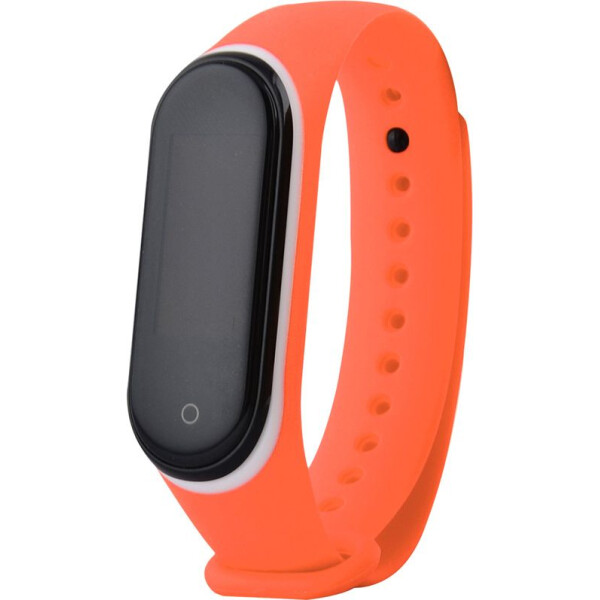 

Ремешок для фитнес-браслета Xiaomi Mi Band 3 / 4 (Белый / Оранжевый) (737993)