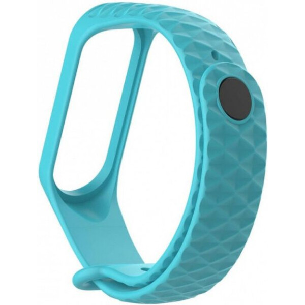 

Ремешок Rhomb для фитнес-браслета Xiaomi Mi Band 3 / 4 (Мятный) (737991)