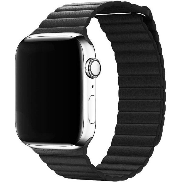 

Ремешок oneLounge Leather Loop Black для Apple Watch 38mm/40mm Series 5/4/3/2/1 OEM