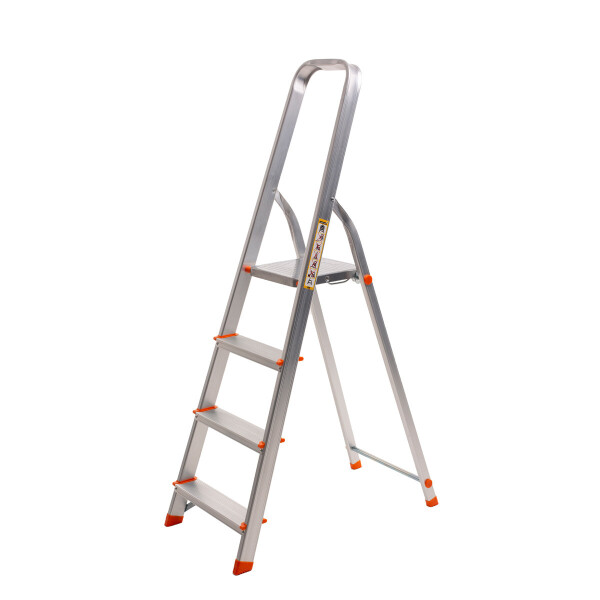 

Стремянка алюминиевая Laddermaster Vega A1B4. 4 ступеньки