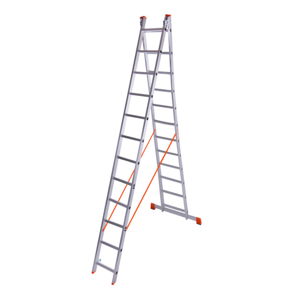 

Лестница двухсекционная алюминиевая Laddermaster Sirius A2A12. 2x12 ступенек